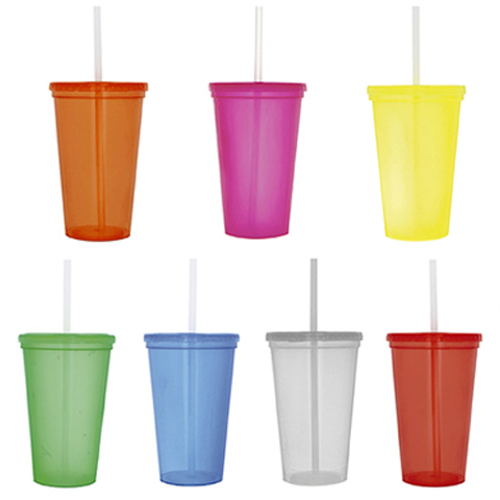 Vaso Plastico Tapa Push Y Popote Mama 800 Ml